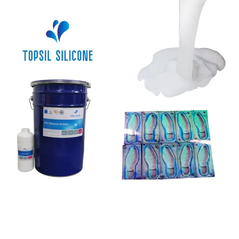 Silicone for shoe molding